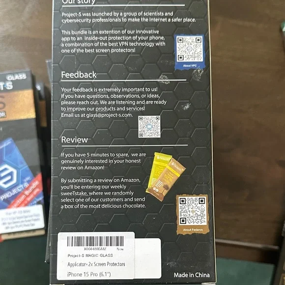 Magic Glass Screen Protector for iPhone 15 pro 6.1” - Clear - Picture 2 of 7